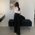 Load image into Gallery viewer, [Left Sister Series]★Gaucho Pants★ Casual Pants 2color Plain High Waist SML Slimming Fashion
