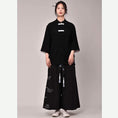 Load image into Gallery viewer, [Adoki series]★China style pants★ Gaucho pants unisex men's black black large size
