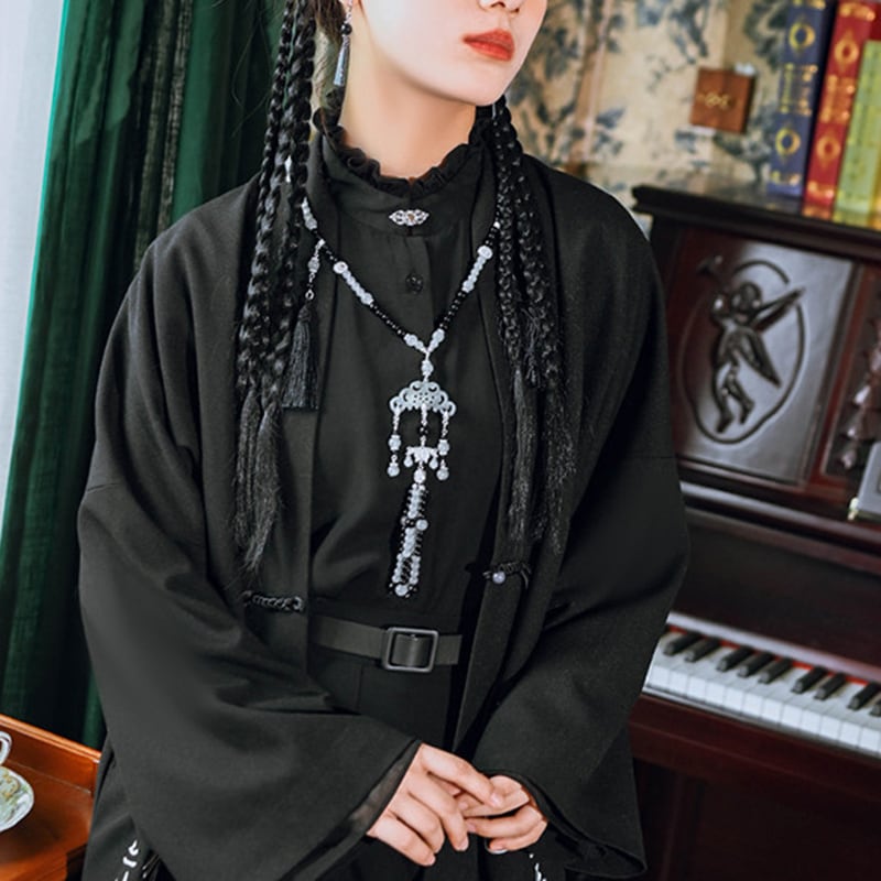 [Ancient Monster---Bokuren Series] ★China-style necklace★ Accessories Fringe Old-fashioned Retro Hanfu Chinese clothes