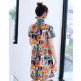 Load image into Gallery viewer, Chinese Style Dress SML XL 2XL One Piece After-Party Entrance Ceremony Retro Short Sleeve Floral Print A-line Unique
