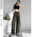 Load image into Gallery viewer, [Tomato Series]★Casual Pants★ 2color Bottoms Trousers Black Green Autumn Clothes Easy to Match
