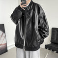 Load image into Gallery viewer, [YOULIN Series]★Jacket★ 3color PU Unisex Men's Large Size Cool Black Beige Dark Brown
