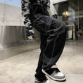 Load image into Gallery viewer, [Miyakoya Series] ★Denim pants★ Bottoms, pants, unisex, black, slim, ins style, easy to match
