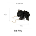 Load image into Gallery viewer, [Drejew Series] ★Hair Ornament★ Hair Clip Ladies Accessory Ribbon Fringe Large Date Black
