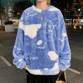 Load image into Gallery viewer, [Minatojima Impression Series] ★Tops★ 2color White or Blue Unisex Couple Clothes Fashion Cow Cute Cheap White Blue
