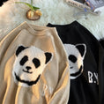 Load image into Gallery viewer, [Emeisa Series]★Sweater★ 3color Knit Tops Unisex Men's Panda Cute New Year Black Red
