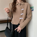 Load image into Gallery viewer, [壹號人家 Series] ★China style shirt★ 4 colors POLO neck China button tops Brown Black White Blue
