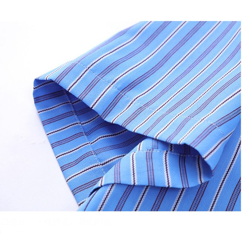 [Escaped Earth Series]★Shirt with tie★ 3color tops, short sleeve shirt, unisex, men's, vertical stripes, striped pattern, loose fit