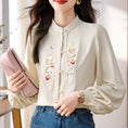 Load image into Gallery viewer, [ODY Series] ★Chinese style shirt★ Embroidery Super cute Hanfu tops Long sleeve shirt Easy to match for commuting to work or dating
