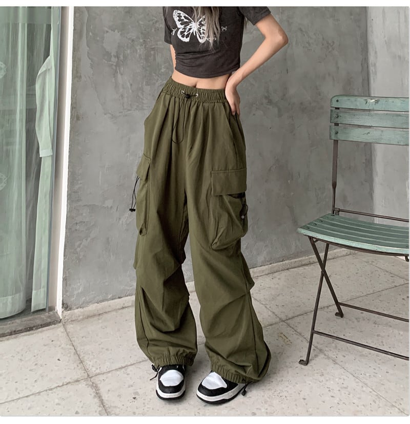 [Miyakoya Series]★Casual Pants★ Pants Bottoms 2 Colors Unisex Men's Green Black Black