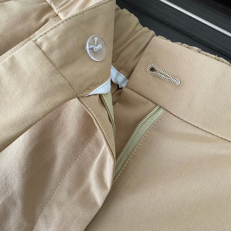 [Tenkawa Series] ★Casual Pants★ 3color Pants Bottoms Plain Simple Easy to Match Coffee Color Khaki Brown Navy