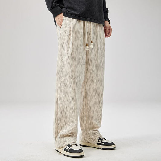 [Fleeing Earth Series] ★Casual Pants★ Bottoms Trousers Men's Unisex Men's Vertical Stripes Easy to Match