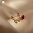 Load image into Gallery viewer, [HUAJI Series]★Earrings★ Earrings or earrings accessories pair asymmetrical small red fashion super cheap
