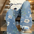 Load image into Gallery viewer, [CHAOMEICHEN Series] ★Casual Pants★ Denim Pants Bottoms Trousers Unisex Men's Blue Blue
