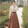 Load image into Gallery viewer, [Kasa Castle Series]★Setup★ 2-piece set shirt + skirt commuting date retro S M L XL
