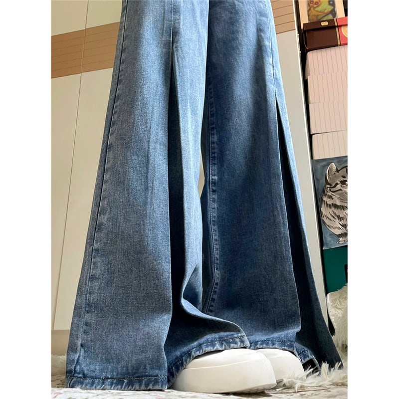 [Y6Y Series]★Denim Pants★ Bottoms Trousers Designed Women's Stylish Blue Blue SML XL