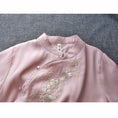 Load image into Gallery viewer, [Qing Series] ★Chinese style tops★ Embroidery 4color Summer clothes Shirt Chinese clothes Improved Tang clothing Improves temperament Cute
