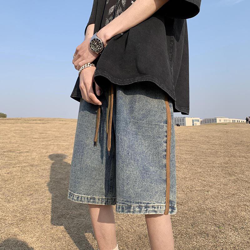 [QISHE Series] ★Shorts★ Denim pants 2color Casual Unisex Men's Simple Easy to match