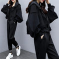 Load image into Gallery viewer, [XDE series]★Setup★ Jacket + pants top and bottom set 2-piece set Large size Black Black
