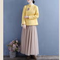 Load image into Gallery viewer, [Qing Series]★Chinese style coat★ 5color cotton coat tops embroidery green yellow pink red black Chinese clothes
