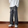 Load image into Gallery viewer, [Kouisha Series] ★Denim pants★ 2color bottoms pants unisex men's black blue black blue
