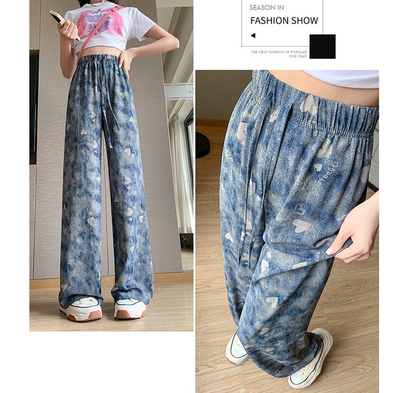 [FENGLIN Series] ★Casual Pants★ Bottoms Trousers Cool Blue Blue Slimming Hat Summer Clothes