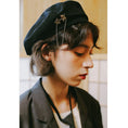 Load image into Gallery viewer, [Yangji Great Dream Series]★Women's Hat★ Beret, Beautifully Wearable, Elegant, Comes with Decorations, Cute, Black
