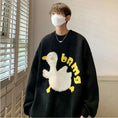 Load image into Gallery viewer, [Tetsusho Series] ★Sweater★ Knit Tops Unisex Men's Black Cartoon Animal Pattern
