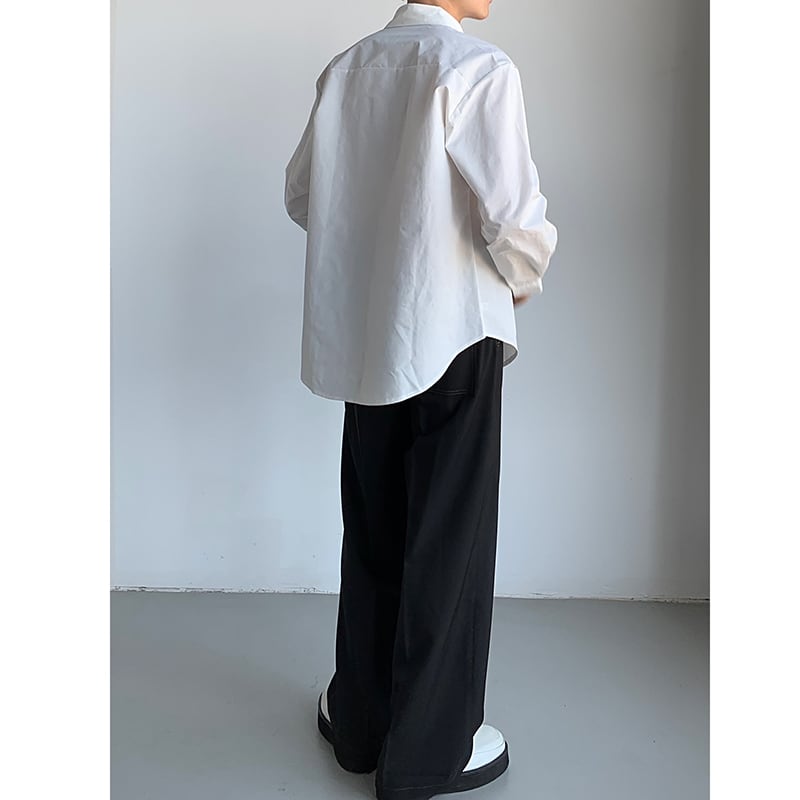 [QUANYI Series]★China style shirt★ Tops Bamboo Bamboo embroidery Unisex Men's White White Simple