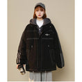 Load image into Gallery viewer, [Suikoishi Series] ★Winter Coat★ Cotton Coat Outerwear 2color Unisex Men's Faux Layered Black Beige
