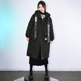 Load image into Gallery viewer, [Ancient Monster House---Kinryu Series] ★China style coat★ Cotton coat, thick, warm, winter clothes, long coat, black, black
