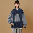 Load image into Gallery viewer, [CHAOMEICHEN Series] ★Jacket★ 2color outerwear unisex men's color scheme blue black blue black
