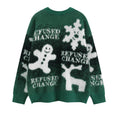 Load image into Gallery viewer, [GUOCHAO Series]★Sweater★ 2color Tops Christmas New Year Snowman Unisex Men's Red Green
