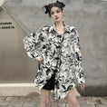 Load image into Gallery viewer, [Style Series]★Chinese style shirt★ Tops, Chinese clothes, improved Tang clothes, ink pattern, loose, fashion, slimming
