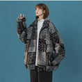 Load image into Gallery viewer, [Suikoishi Series] ★Winter Coat★ Cotton coat, outerwear, without hat type, with hat type, unisex, men's, floral pattern, fashion
