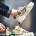 Load image into Gallery viewer, [DTD Series]★Sneakers★ 2color Men's Shoes Blue Green Oil Painting Style Size 39-44 Sports Style
