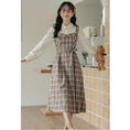 Load image into Gallery viewer, [MEIYI Series] ★One Piece★ Women's Plaid Fake Layered Commuting Date Cute
