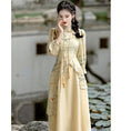 Load image into Gallery viewer, [Az Suna Series] ★Chinese style dress★ Chinese dress print switching SML XL Retro SML XL
