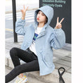 Load image into Gallery viewer, [QIZHI Series]★Jacket★ 3color Outer Panda with Hat Cute Casual Black Beige Blue
