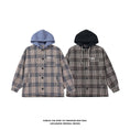 Load image into Gallery viewer, [BIGEMAN Series]★Jacket★ Outerwear 2color Unisex Men's Large Size Hooded Plaid Pattern
