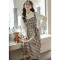 Load image into Gallery viewer, [MEIYI Series] ★One Piece★ Women's Plaid Fake Layered Commuting Date Cute
