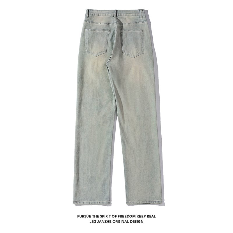 [BIGEMAN Series] ★Denim pants★ Bottoms, pants, unisex, men's, large size, cheap, easy to match