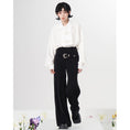 Load image into Gallery viewer, [Yang's Great Dream Series] ★Casual Pants★ 2color Pants Bottoms Designed Black Black Brown
