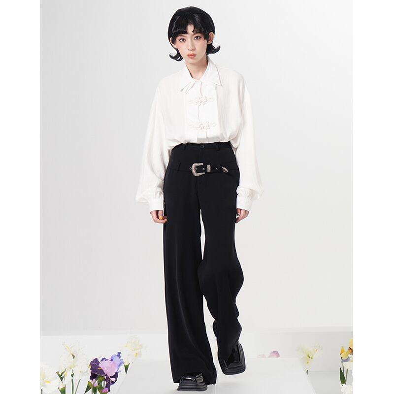 [Yang's Great Dream Series] ★Casual Pants★ 2color Pants Bottoms Designed Black Black Brown