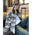 Load image into Gallery viewer, [Yuyiyeon Spicy Series] ★Outerwear★ Plaid Jacket Switching Casual Retro Easy to Match
