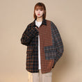 Load image into Gallery viewer, [CHAOMEICHEN series]★Jacket★ 3color outerwear stadium jacket unisex men's plaid color scheme
