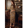 Load image into Gallery viewer, 2color Chinese dress long length elegant slim large size temperament party shooting
