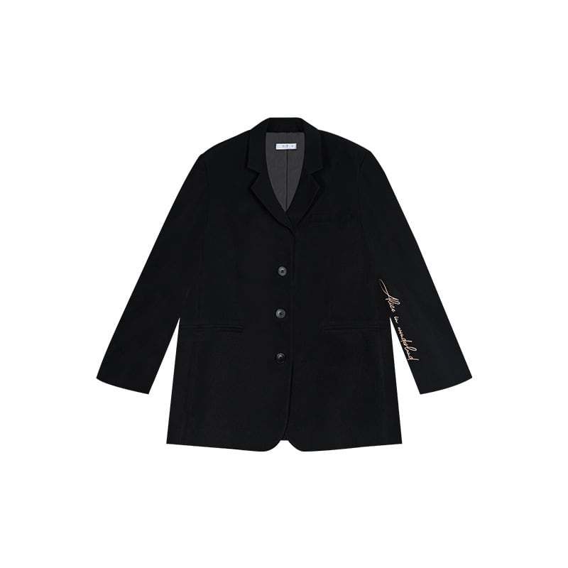 [Ikenatsu Series]★Blazer★ 2color black or white tops outer coat casual commuting date easy to match