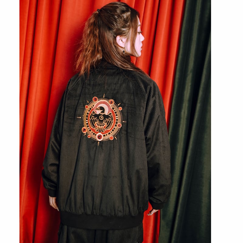 [Old Monster---Gold Series] ★China style coat★ Corduroy jacket stadium jacket casual