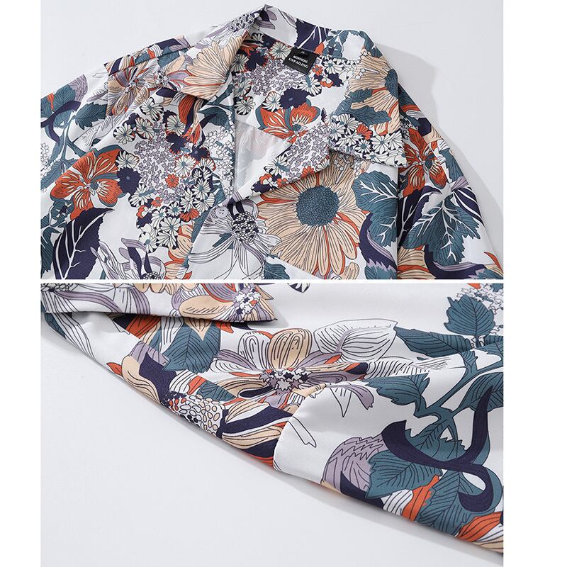 [TRAVEL ISSUANCE Series]★Shirt★ Aloha Shirt Okinawa Hawaii Tops Short Sleeve Floral Shirt Unisex Men's Summer